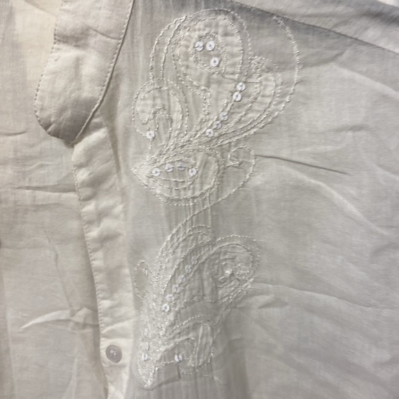 Final price accepted White sequin white shirt - Picture 2 of 8
